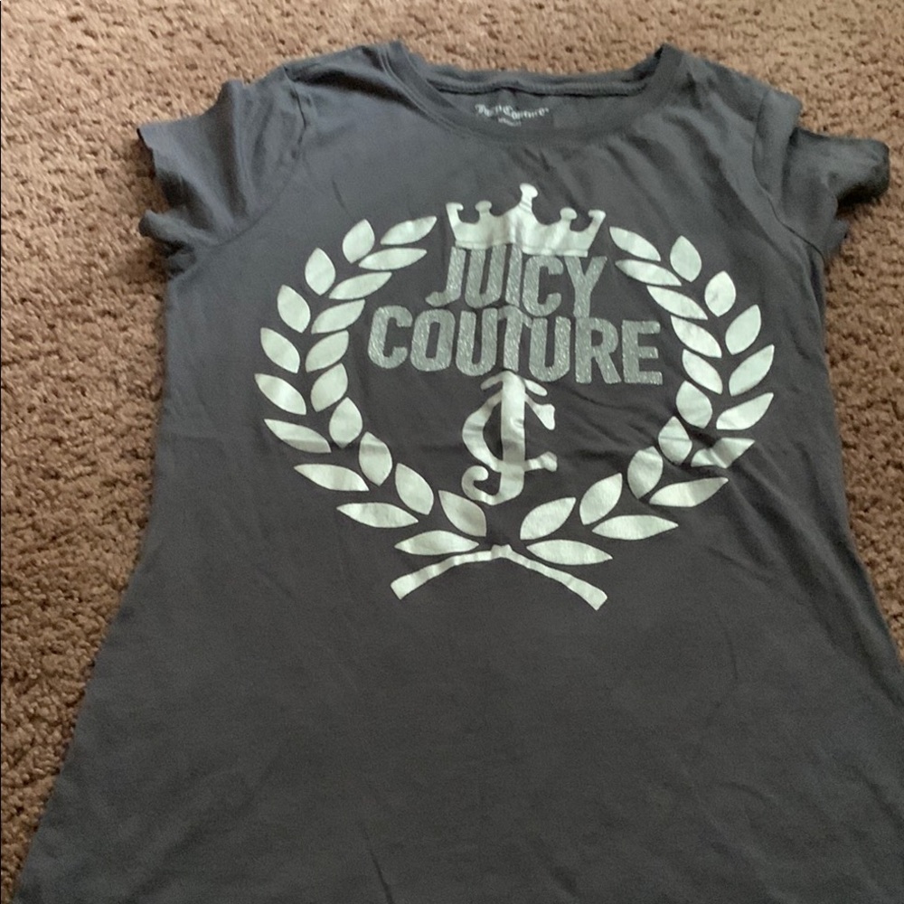 Juicy Couture Gray Graphic T-Shirt